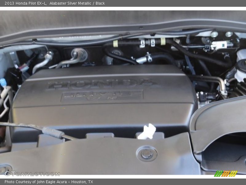 Alabaster Silver Metallic / Black 2013 Honda Pilot EX-L