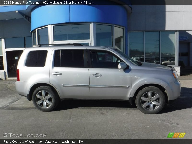 Alabaster Silver Metallic / Black 2013 Honda Pilot Touring 4WD
