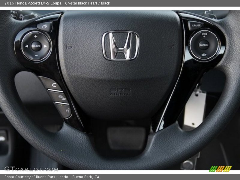 Crystal Black Pearl / Black 2016 Honda Accord LX-S Coupe