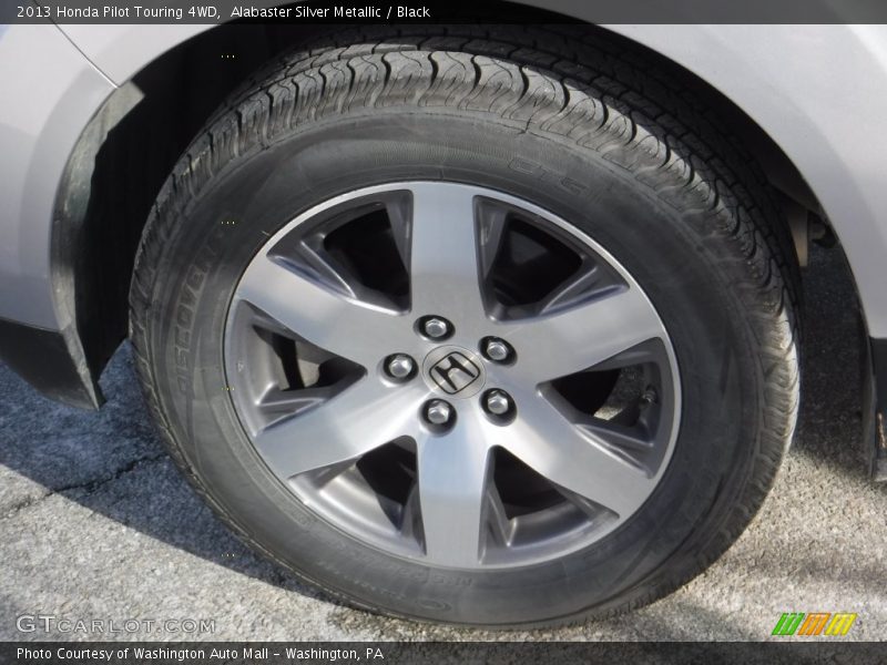 Alabaster Silver Metallic / Black 2013 Honda Pilot Touring 4WD