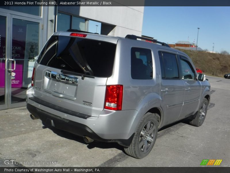 Alabaster Silver Metallic / Black 2013 Honda Pilot Touring 4WD