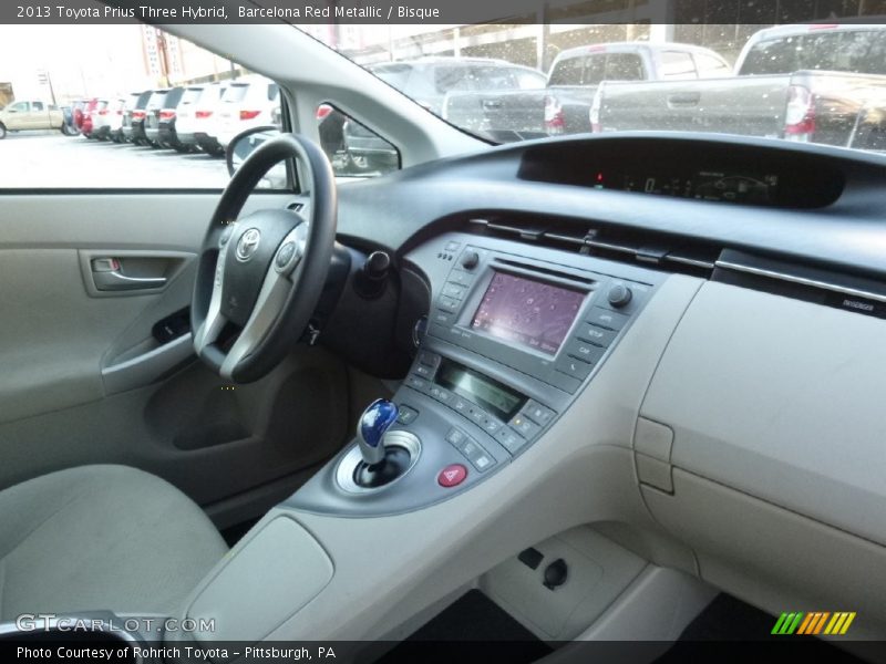 Barcelona Red Metallic / Bisque 2013 Toyota Prius Three Hybrid