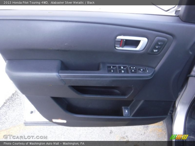 Alabaster Silver Metallic / Black 2013 Honda Pilot Touring 4WD