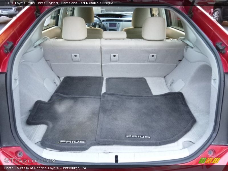 Barcelona Red Metallic / Bisque 2013 Toyota Prius Three Hybrid