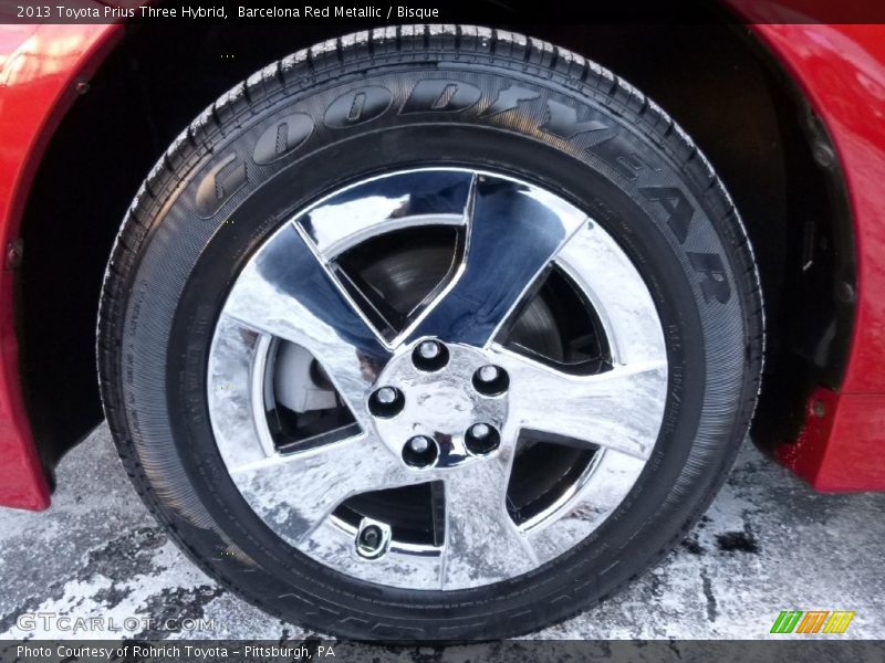 Barcelona Red Metallic / Bisque 2013 Toyota Prius Three Hybrid