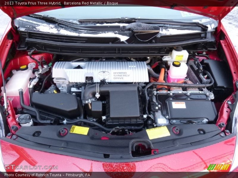 Barcelona Red Metallic / Bisque 2013 Toyota Prius Three Hybrid