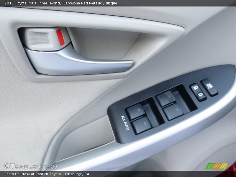 Barcelona Red Metallic / Bisque 2013 Toyota Prius Three Hybrid