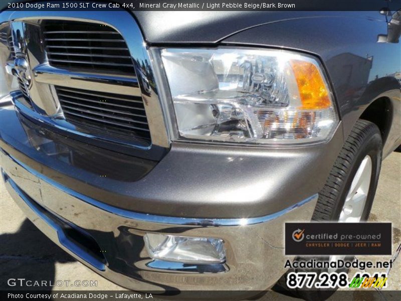 Mineral Gray Metallic / Light Pebble Beige/Bark Brown 2010 Dodge Ram 1500 SLT Crew Cab 4x4