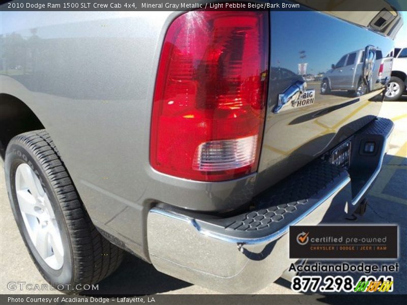 Mineral Gray Metallic / Light Pebble Beige/Bark Brown 2010 Dodge Ram 1500 SLT Crew Cab 4x4