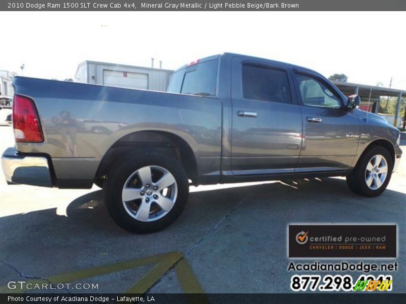 Mineral Gray Metallic / Light Pebble Beige/Bark Brown 2010 Dodge Ram 1500 SLT Crew Cab 4x4
