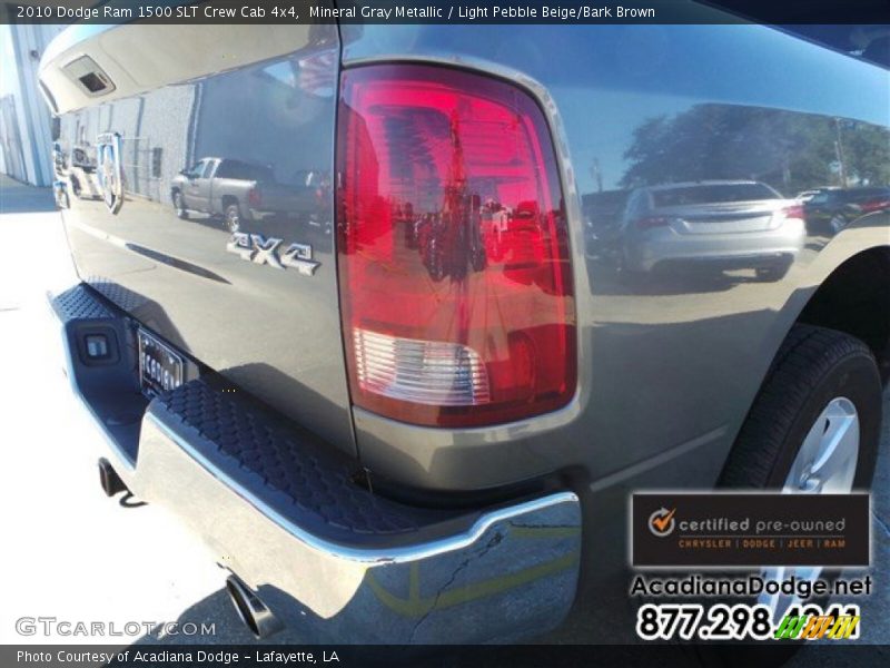 Mineral Gray Metallic / Light Pebble Beige/Bark Brown 2010 Dodge Ram 1500 SLT Crew Cab 4x4