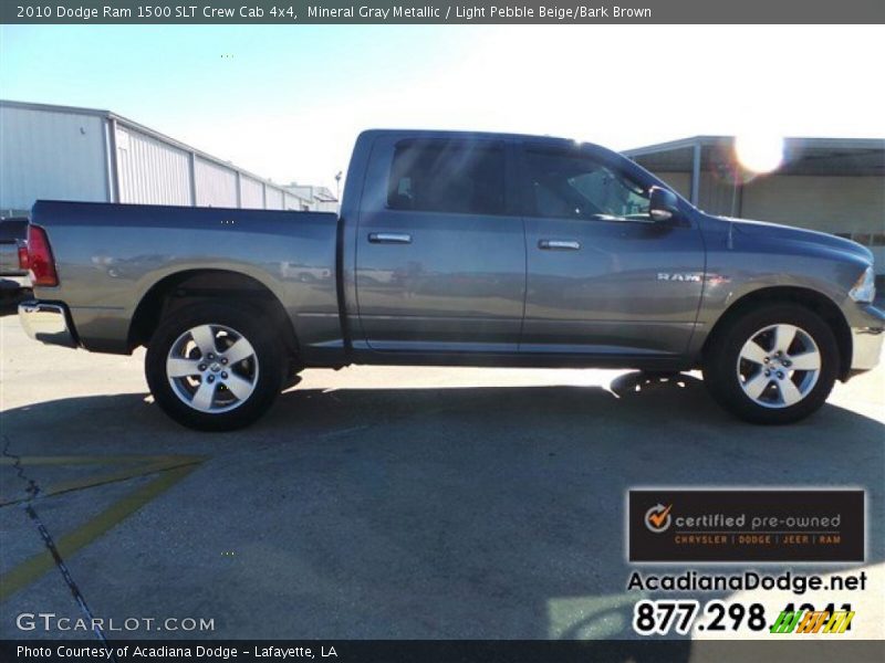 Mineral Gray Metallic / Light Pebble Beige/Bark Brown 2010 Dodge Ram 1500 SLT Crew Cab 4x4