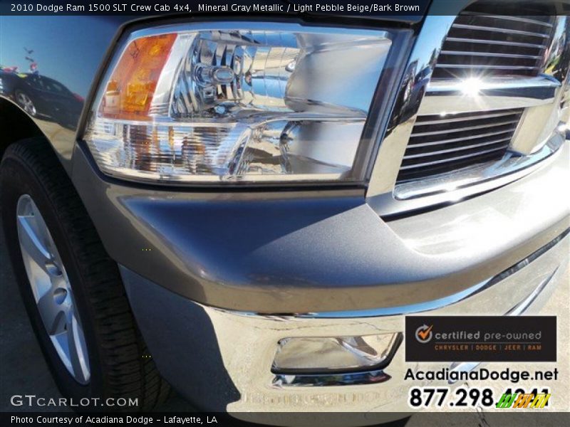 Mineral Gray Metallic / Light Pebble Beige/Bark Brown 2010 Dodge Ram 1500 SLT Crew Cab 4x4