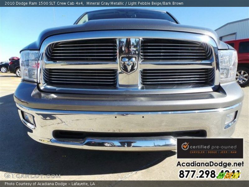 Mineral Gray Metallic / Light Pebble Beige/Bark Brown 2010 Dodge Ram 1500 SLT Crew Cab 4x4