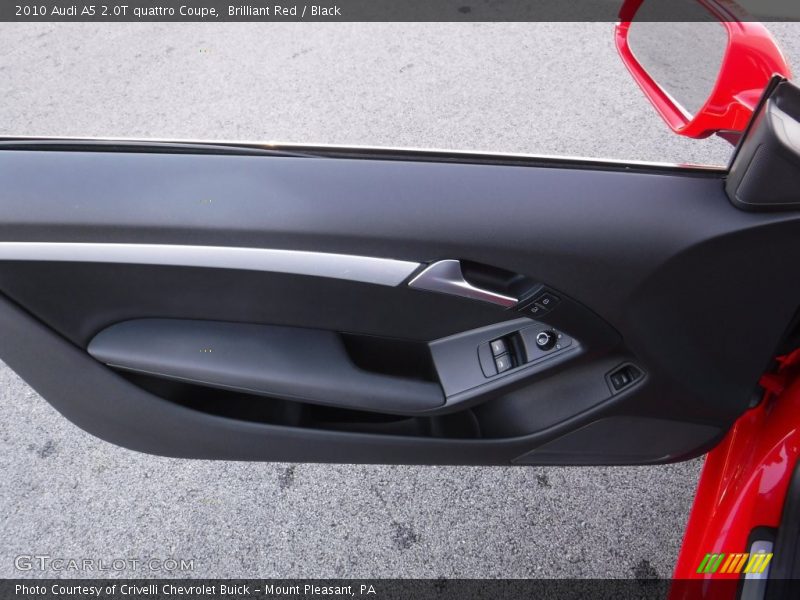 Brilliant Red / Black 2010 Audi A5 2.0T quattro Coupe