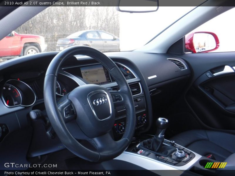 Brilliant Red / Black 2010 Audi A5 2.0T quattro Coupe