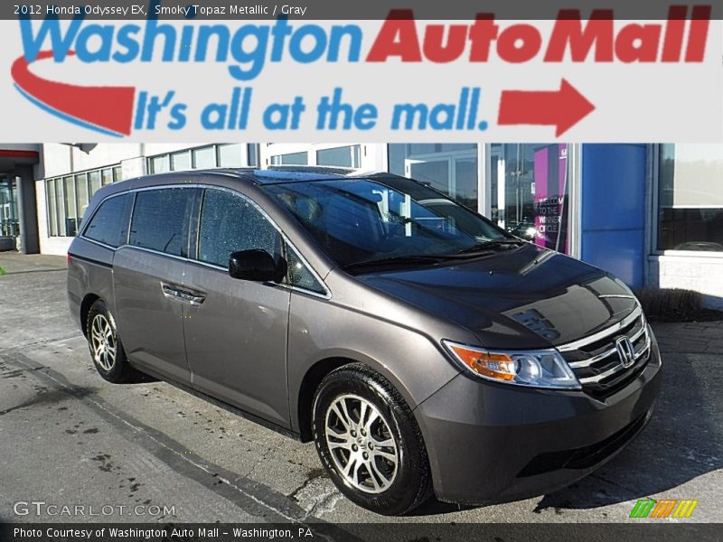 Smoky Topaz Metallic / Gray 2012 Honda Odyssey EX