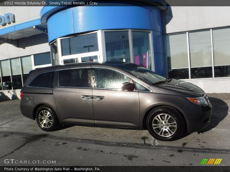 Smoky Topaz Metallic / Gray 2012 Honda Odyssey EX