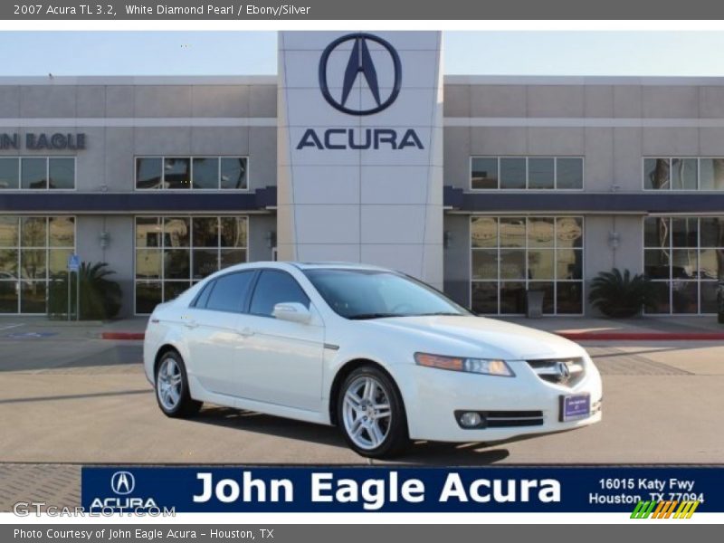 White Diamond Pearl / Ebony/Silver 2007 Acura TL 3.2