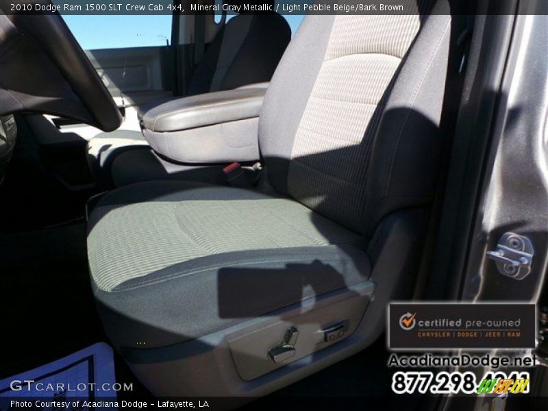 Mineral Gray Metallic / Light Pebble Beige/Bark Brown 2010 Dodge Ram 1500 SLT Crew Cab 4x4