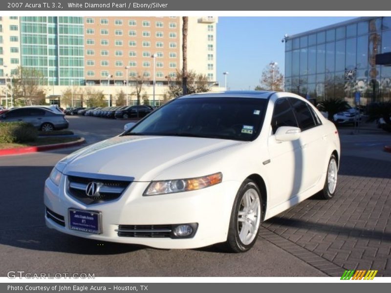 White Diamond Pearl / Ebony/Silver 2007 Acura TL 3.2