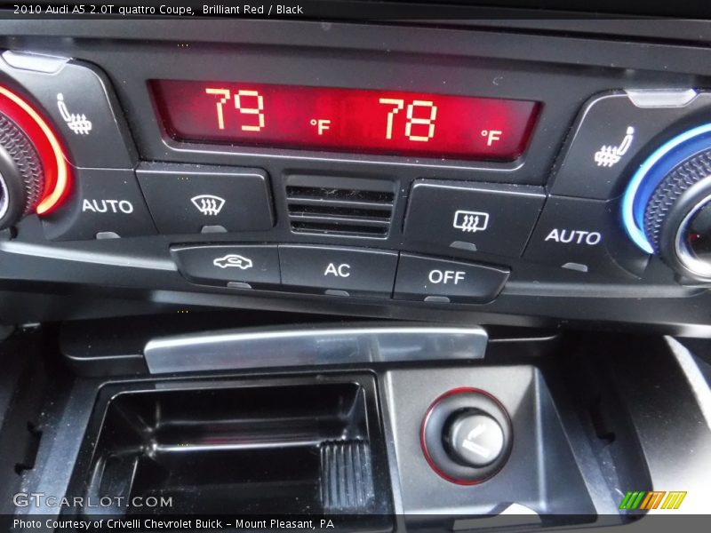 Brilliant Red / Black 2010 Audi A5 2.0T quattro Coupe