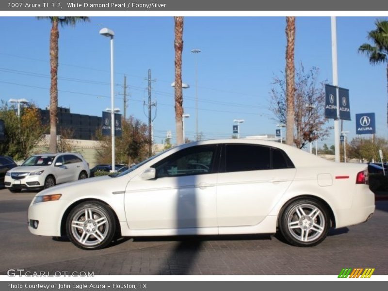 White Diamond Pearl / Ebony/Silver 2007 Acura TL 3.2