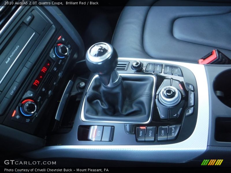 Brilliant Red / Black 2010 Audi A5 2.0T quattro Coupe