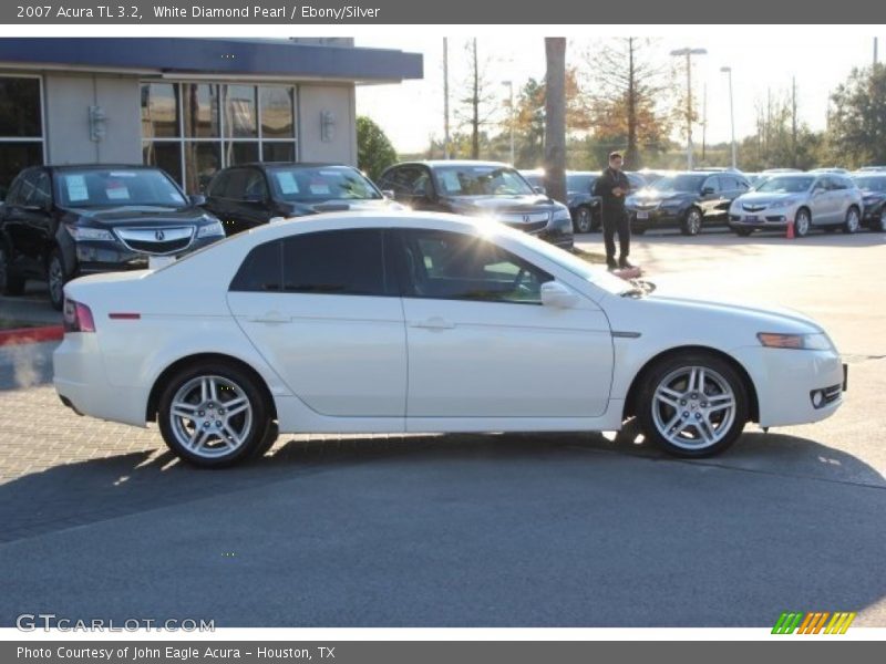 White Diamond Pearl / Ebony/Silver 2007 Acura TL 3.2