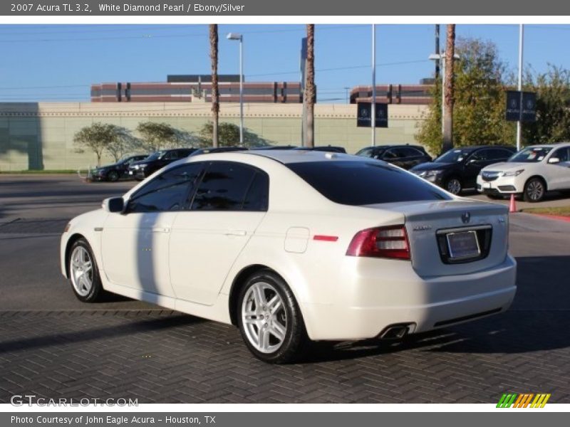White Diamond Pearl / Ebony/Silver 2007 Acura TL 3.2