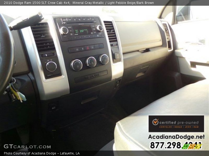 Mineral Gray Metallic / Light Pebble Beige/Bark Brown 2010 Dodge Ram 1500 SLT Crew Cab 4x4