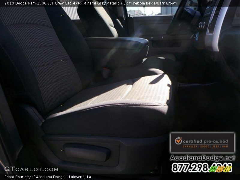 Mineral Gray Metallic / Light Pebble Beige/Bark Brown 2010 Dodge Ram 1500 SLT Crew Cab 4x4