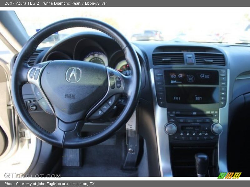 White Diamond Pearl / Ebony/Silver 2007 Acura TL 3.2
