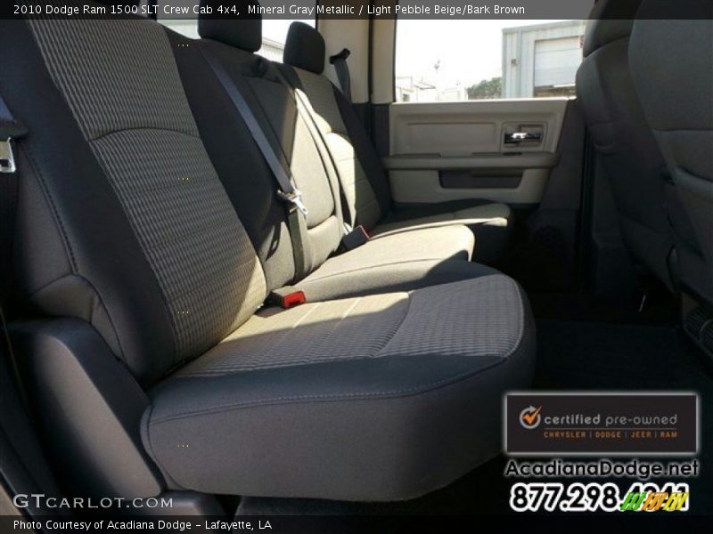 Mineral Gray Metallic / Light Pebble Beige/Bark Brown 2010 Dodge Ram 1500 SLT Crew Cab 4x4