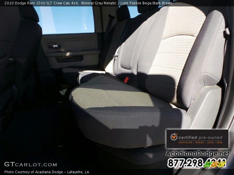 Mineral Gray Metallic / Light Pebble Beige/Bark Brown 2010 Dodge Ram 1500 SLT Crew Cab 4x4