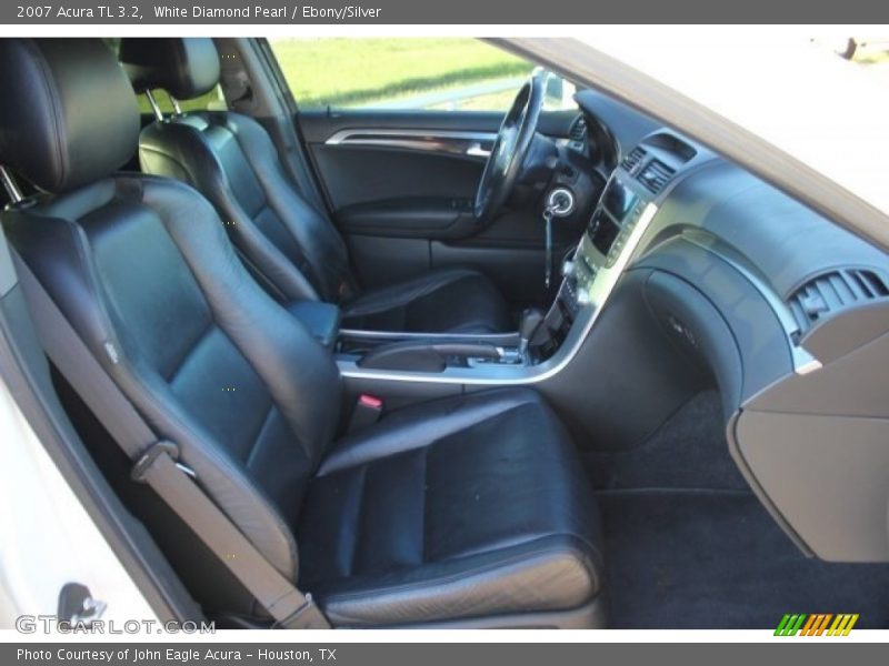 White Diamond Pearl / Ebony/Silver 2007 Acura TL 3.2