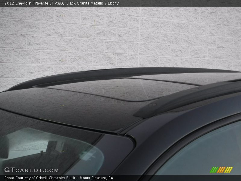 Black Granite Metallic / Ebony 2012 Chevrolet Traverse LT AWD