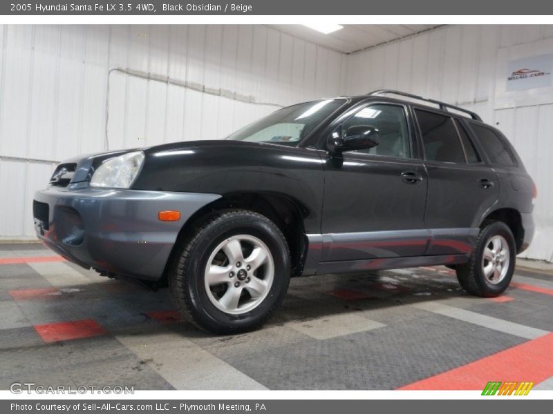 Black Obsidian / Beige 2005 Hyundai Santa Fe LX 3.5 4WD