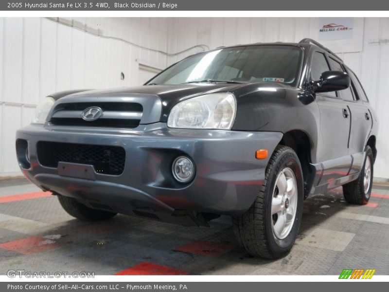 Black Obsidian / Beige 2005 Hyundai Santa Fe LX 3.5 4WD