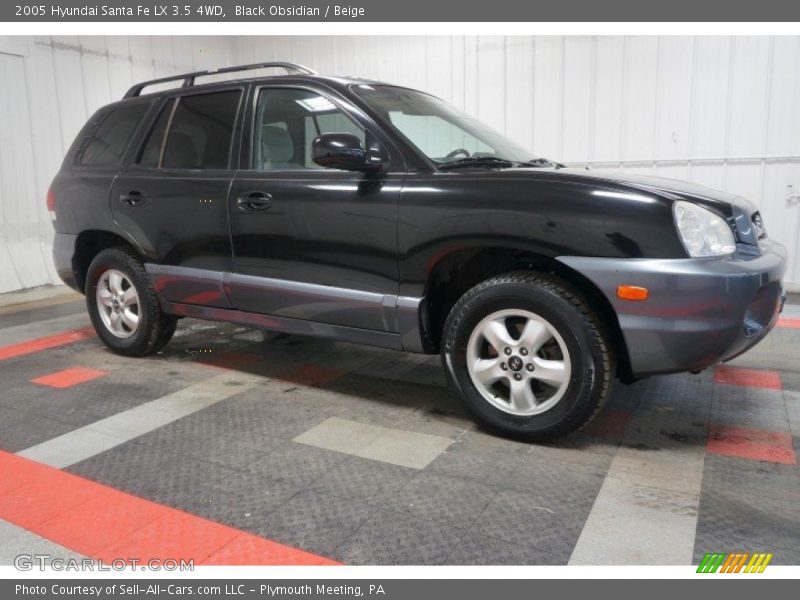 Black Obsidian / Beige 2005 Hyundai Santa Fe LX 3.5 4WD