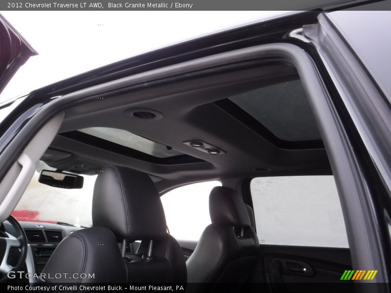 Black Granite Metallic / Ebony 2012 Chevrolet Traverse LT AWD
