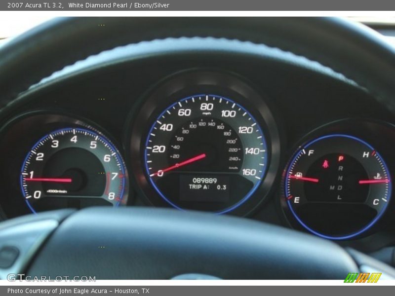White Diamond Pearl / Ebony/Silver 2007 Acura TL 3.2