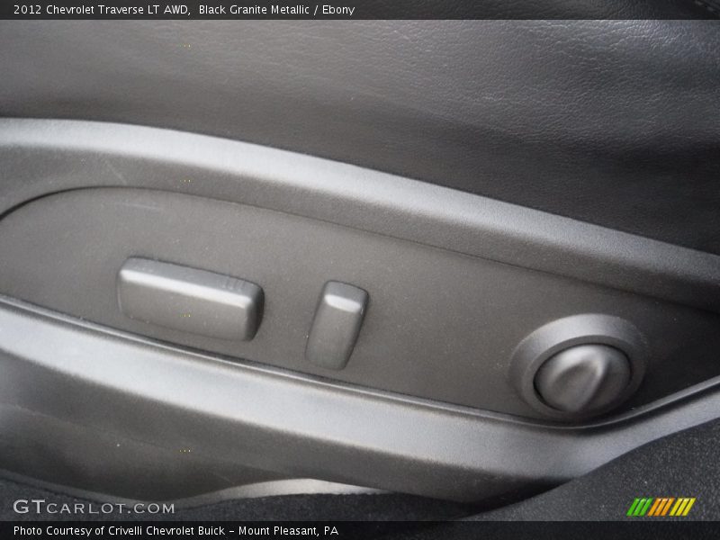 Black Granite Metallic / Ebony 2012 Chevrolet Traverse LT AWD