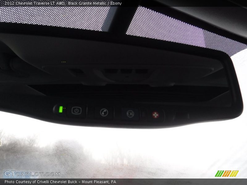 Black Granite Metallic / Ebony 2012 Chevrolet Traverse LT AWD