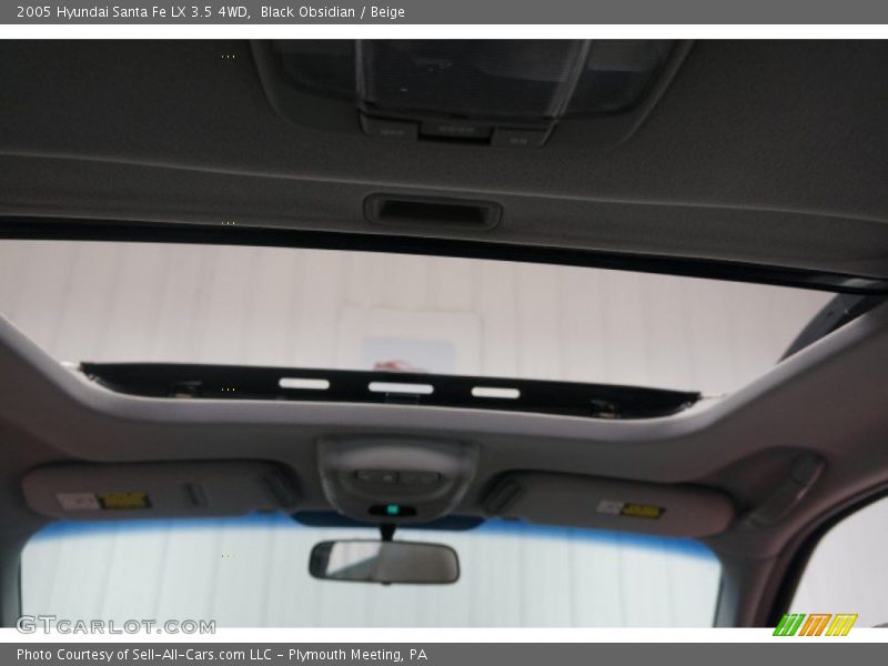 Black Obsidian / Beige 2005 Hyundai Santa Fe LX 3.5 4WD