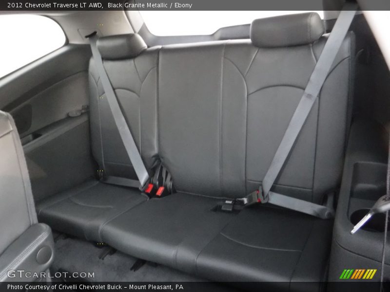 Black Granite Metallic / Ebony 2012 Chevrolet Traverse LT AWD