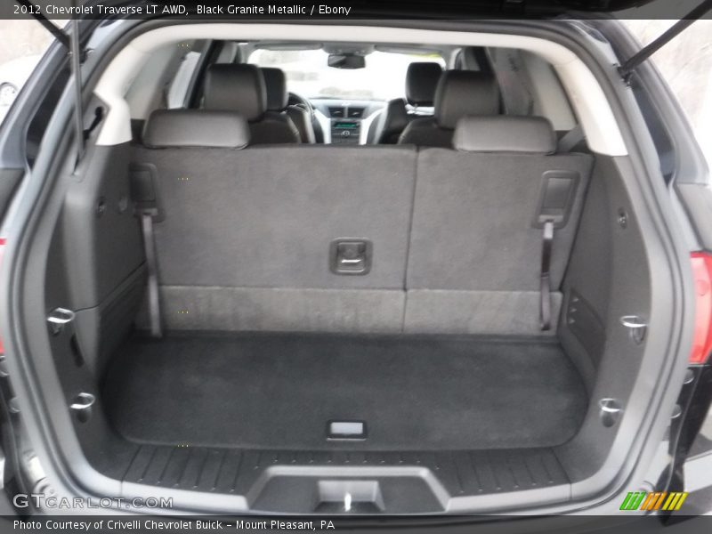 Black Granite Metallic / Ebony 2012 Chevrolet Traverse LT AWD