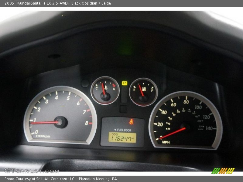 Black Obsidian / Beige 2005 Hyundai Santa Fe LX 3.5 4WD