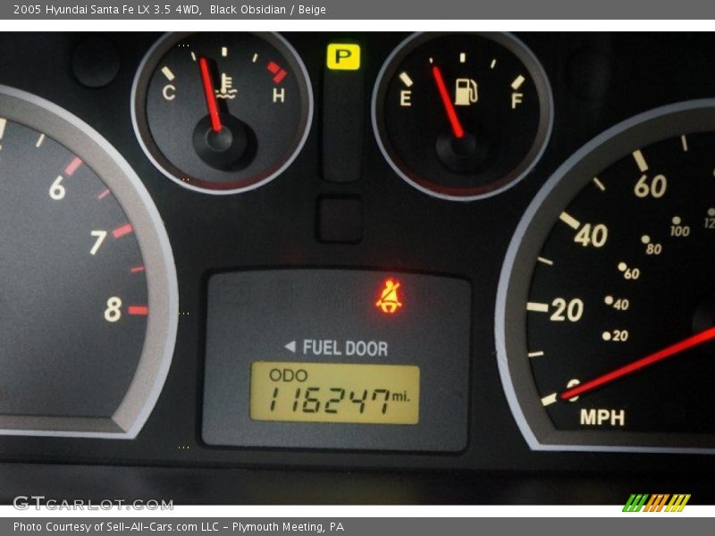 Black Obsidian / Beige 2005 Hyundai Santa Fe LX 3.5 4WD