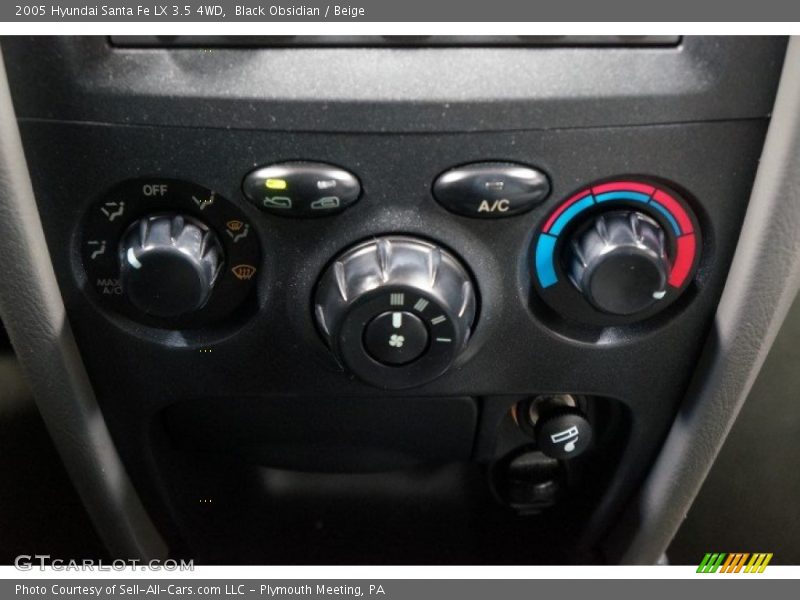 Black Obsidian / Beige 2005 Hyundai Santa Fe LX 3.5 4WD